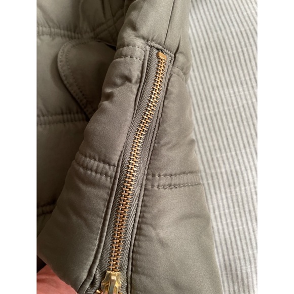 BONGO Olive Green Puffy Vest with Removable Hood - Picture 5 of 16